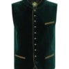 Men's Trachten Vest Albrecht Pine Green Velvet by Hammerschmid