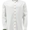 Men's Shirt White with Contrast Banding and Collar Detail *Slim Fit*