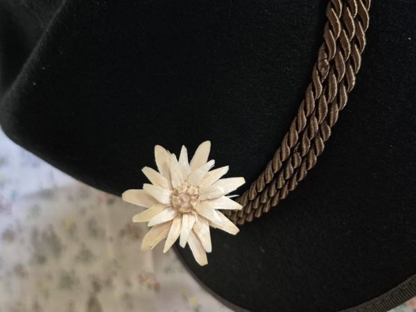 Hand Carved Edelweiss for Hat