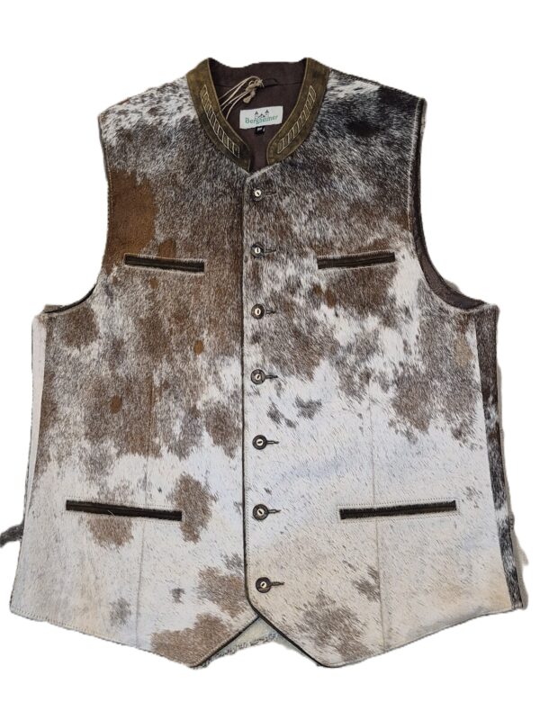 Men's Vest Natural Cow Hide