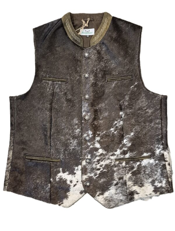 Men's Vest Natural Cow Hide Size 58 Fits 46-inch Chest
