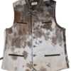 Men's Vest Natural Cow Hide