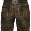 Men's Lederhosen Short Parsdorf Dark Brown