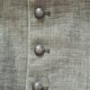 Men's Traditional Linen Vest Bennet Light Olive - Image 5