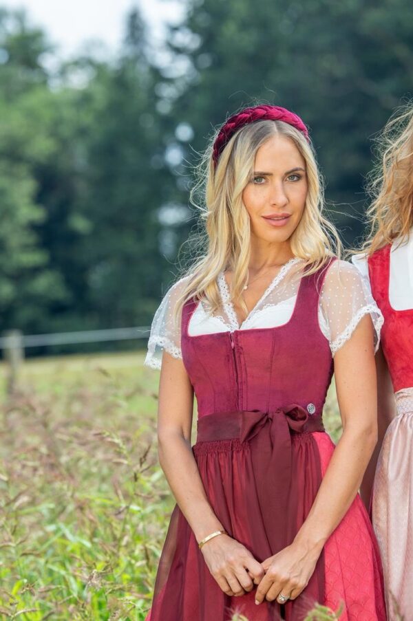 Dirndl Rehau Cherry Red by Marjo - Image 2