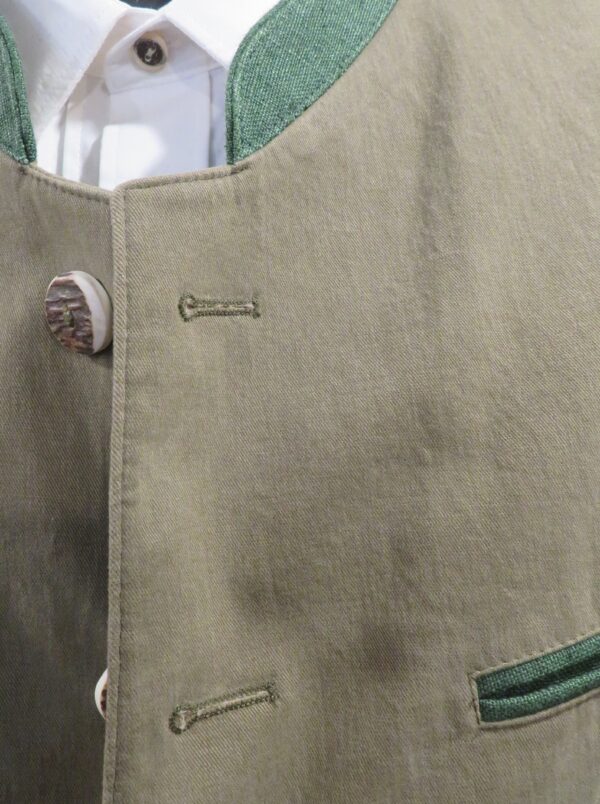 Men's Trachten Janker Jacket Olive Brushed Cotton Twill size 52 only (US 42) - Image 3