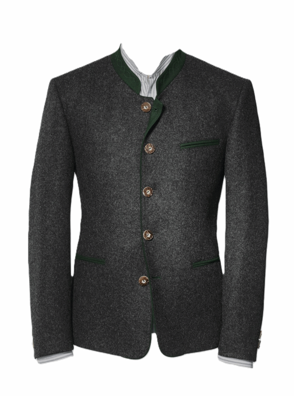 Men's Loden Jacket Georg Charcoal Mix by Hammerschmid  Size 64/U.S. 54"