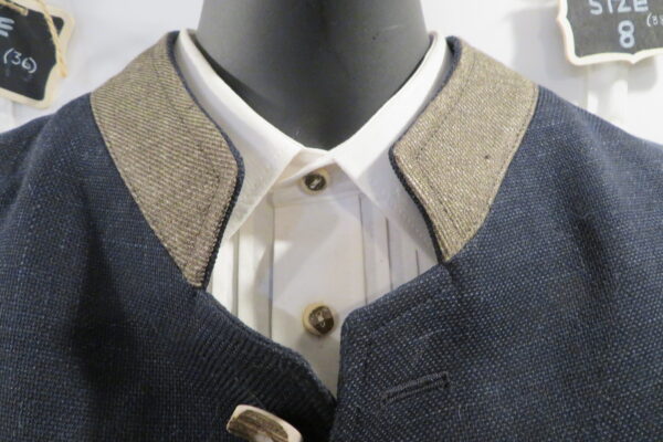 Men's  Linen Blend Trachten Jacket by Lodenfrey - Image 2
