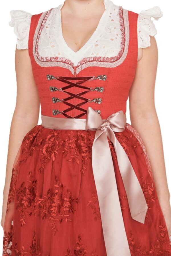 Dirndl Nakita Red Knee-Length by Kruger - Image 2