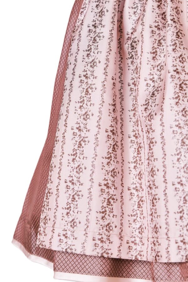 Dirndl Pink Antique Rose with Burgundy by Kruger - Image 2
