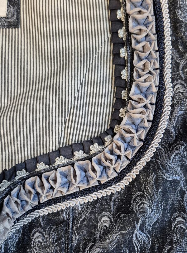Dirndl Shades of Blue Brocade by Bergweiss - Image 3