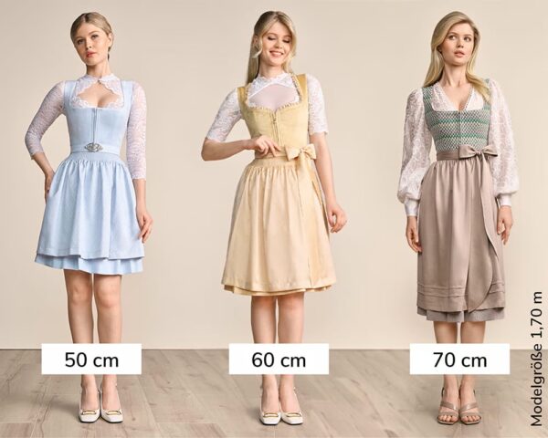 Dirndl Isi Navy Blue with Taupe by Kruger - Image 5
