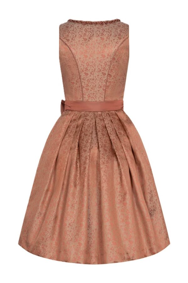 Dirndl Bruni Taupe with Terracotta Floral by Kruger - Image 3
