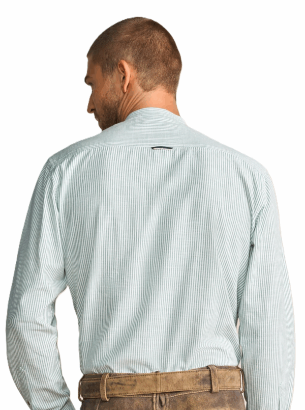 Men's Round Collar Traditional Trachten Marcin Shirt by Krueger - Image 4