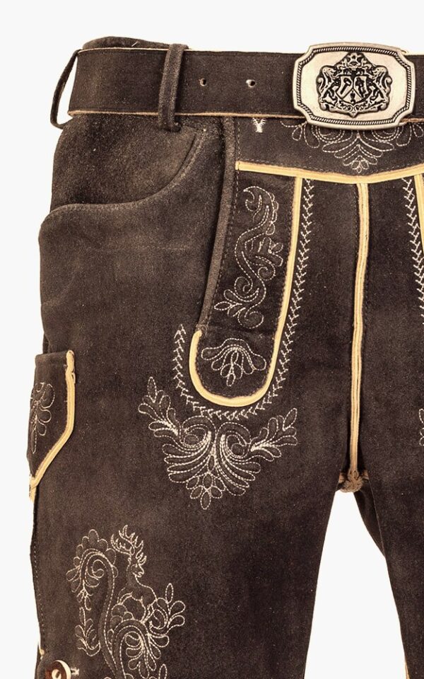 Lederhosen Jenner Authentic Canadian Deer Leather by Hammerschmid - Image 2