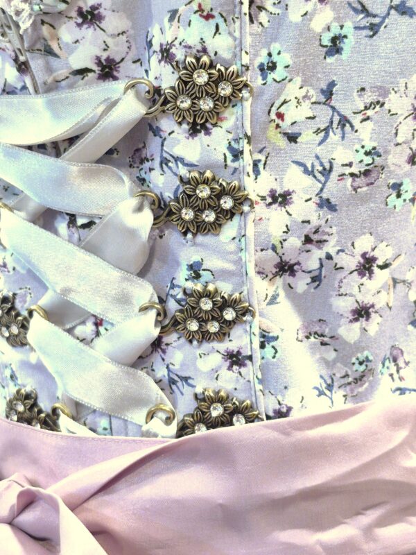 Dirndl Mauve Floral Print by Bergweiss Petite/Mini Length - Image 3