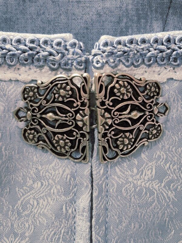 Dirndl Pale Blue with Lace Apron by Bergweiss - Image 3