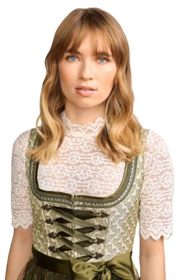 Dirndl Brynlee Olive Green by Kruger  Size EU 48/ US 18 - Image 3