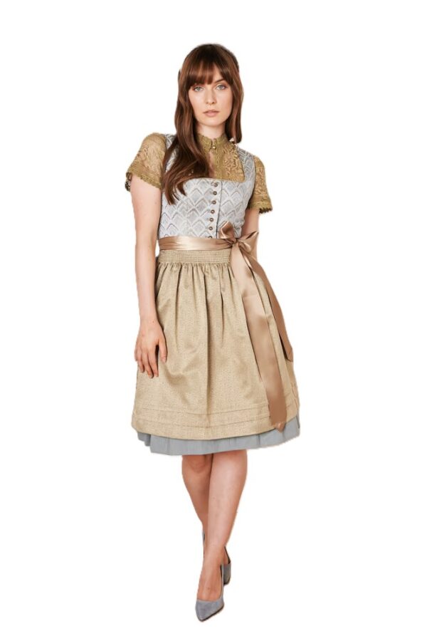 Dirndl Carsta Light Grey by Kruger  Size EU 48/US 18 only - Image 5