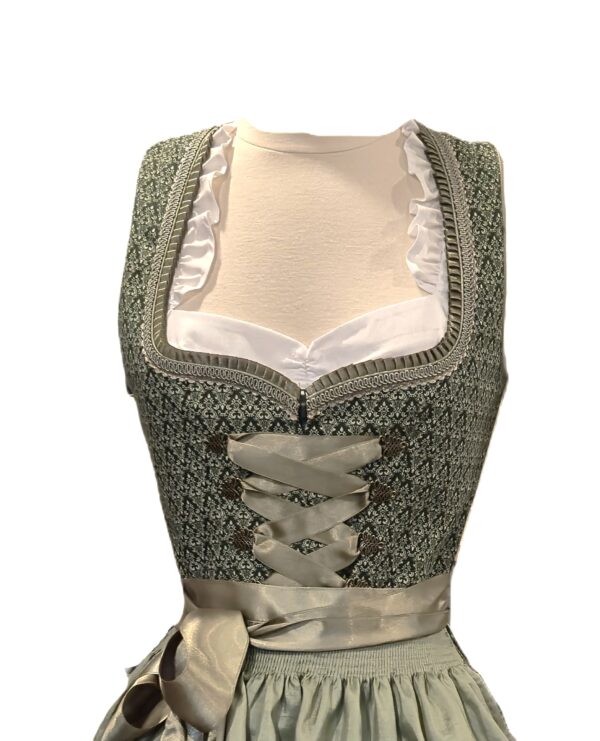 Dirndl Olive Green Cotton Print by Bergweiss - Image 2