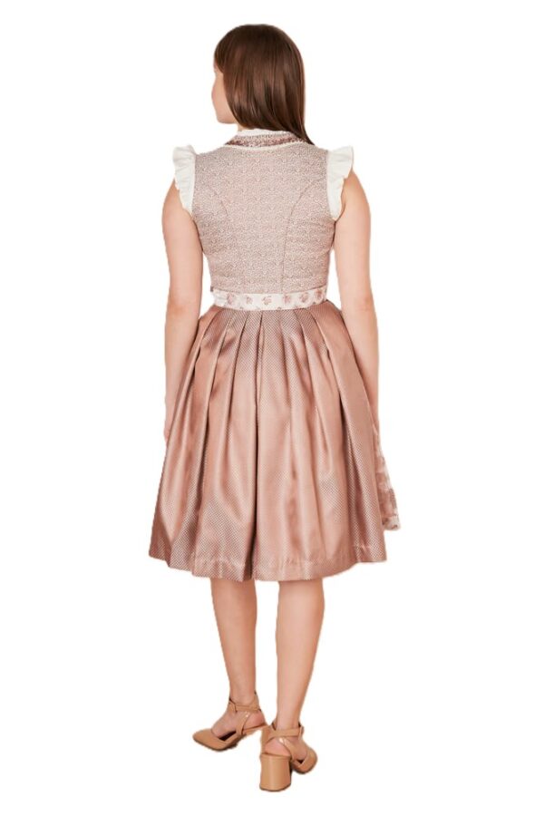 Dirndl Karolin Rose and Ivory by Kruger - Image 3