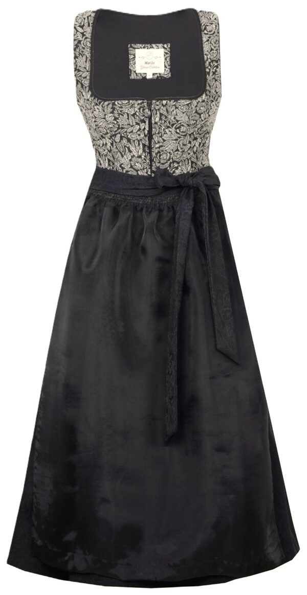 Dirndl Hohenlinden Black & Ivory by Marjo 70 cm