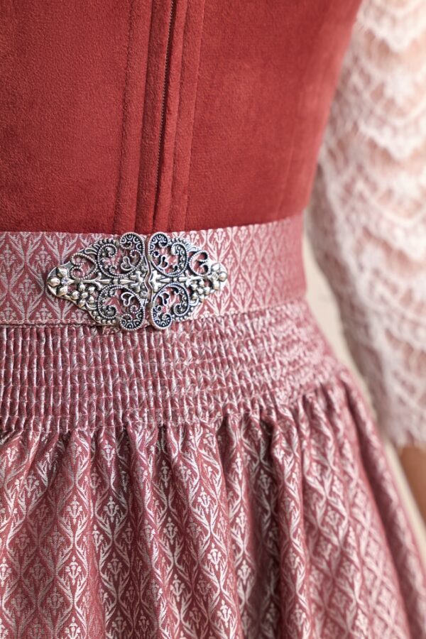 Dirndl Alisha TerraCotta/Rust Red Longer Length by Kruger  Size EU 50/US 20 - Image 2