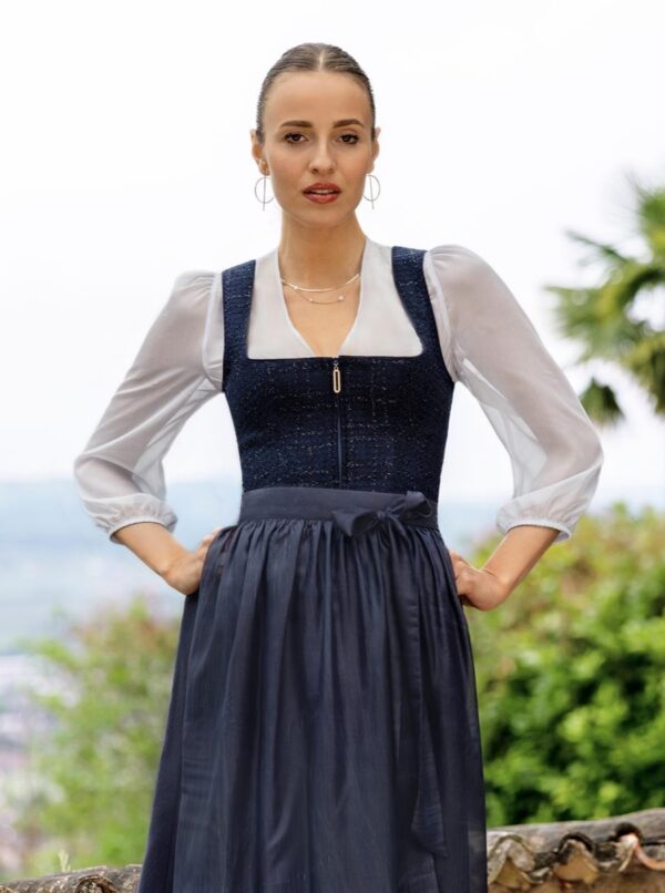 Dirndl Gaimersheim Navy Blue by Marjo - Image 2