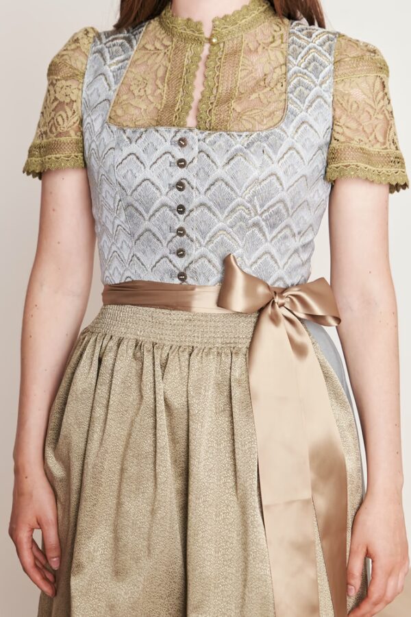 Dirndl Carsta Light Grey by Kruger  Size EU 48/US 18 only - Image 3