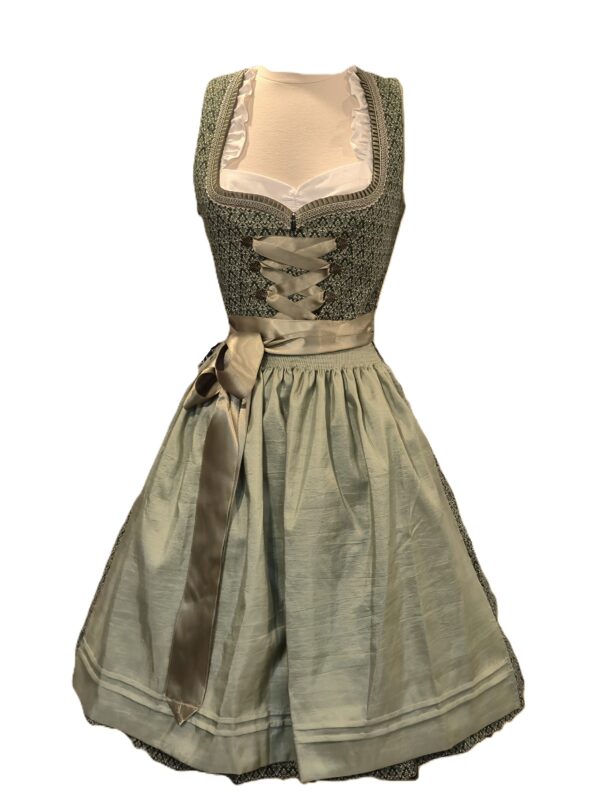 Dirndl Olive Green Cotton Print by Bergweiss