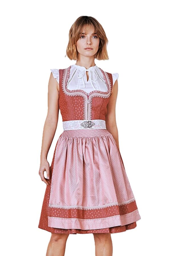 Dirndl Prunella Soft Raspberry by Kruger Size EU 42/US 12 only