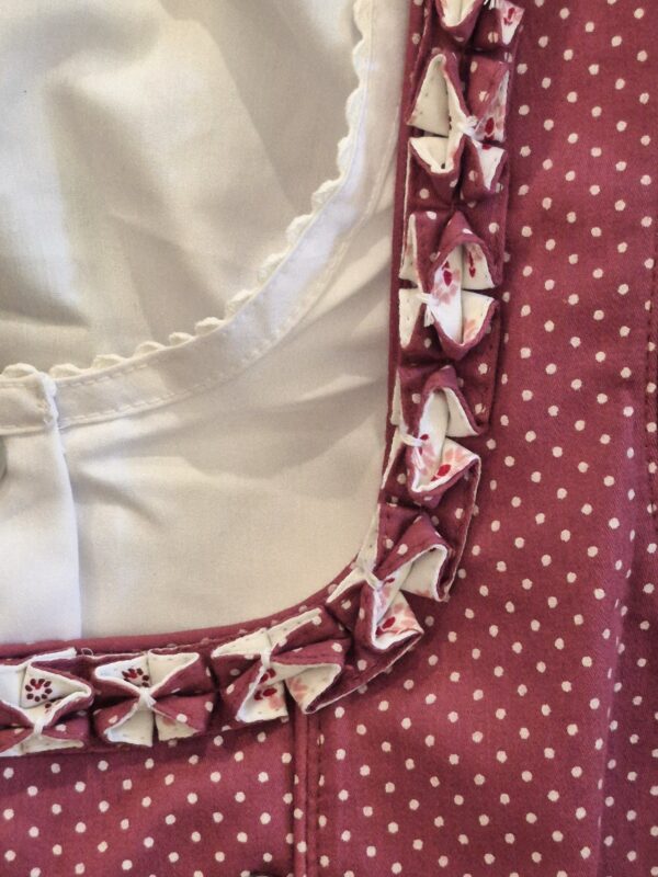 Girl's Two-Piece Dirndl Outfit "Barbie" Old Rose Pink - Image 2