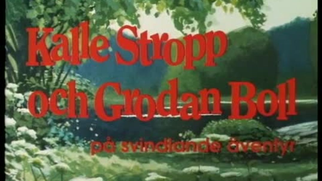 Tecknat Barn Svenska:Kalle Stropp och Grodan Boll på svindlande äventyr (1991) DVDRIPPEN (Svenska) H