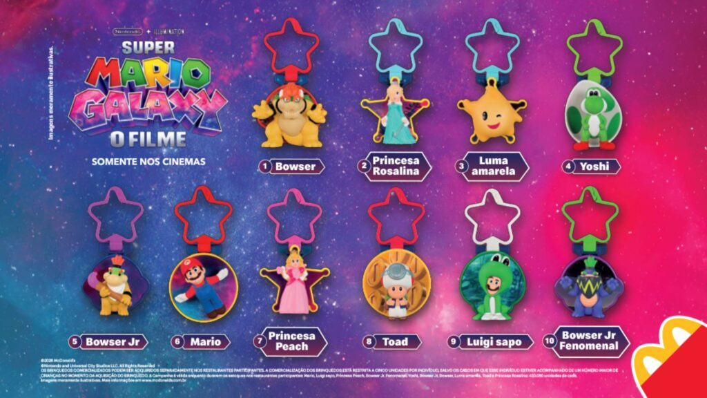 McLanche Feliz celebra lançamento de Super Mario Galaxy: O Filme