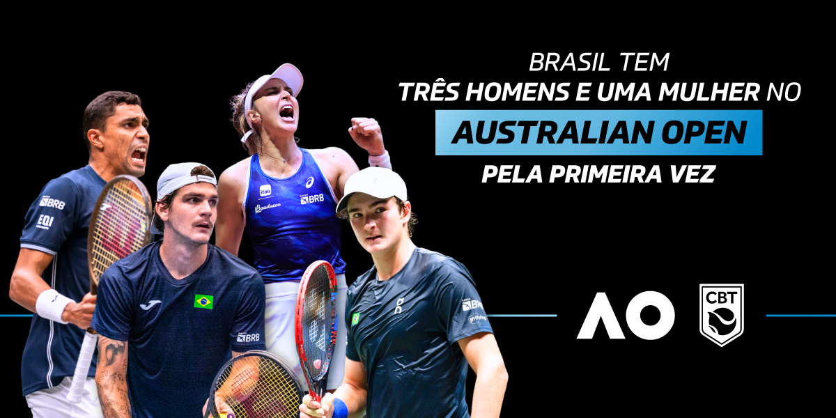 Brasil terá inéditos 3 homens e 1 mulher no Australian Open