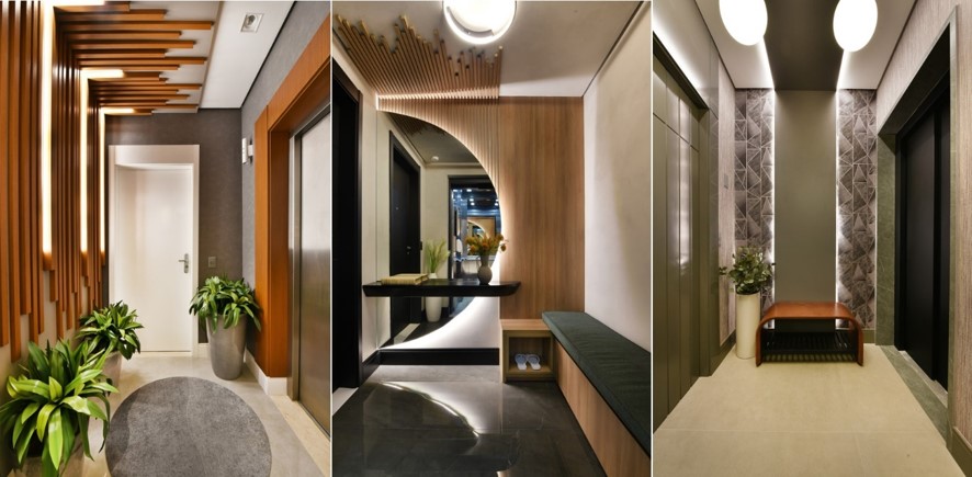 6 inspirações para valorizar os projetos de halls de entrada 
