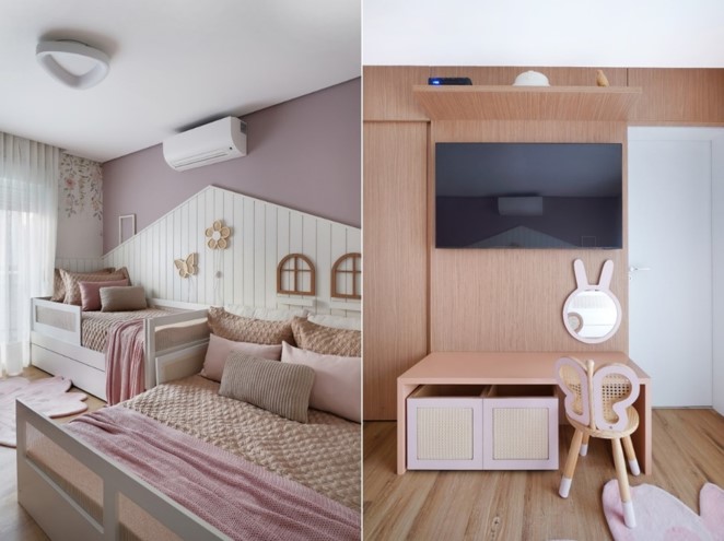 Como uma casinha de bonecas, as meninas têm o seu mundo encantado na casa dos avós | Projeto: Rosangela Pena Arquitetura | Fotos: Sidney Doll