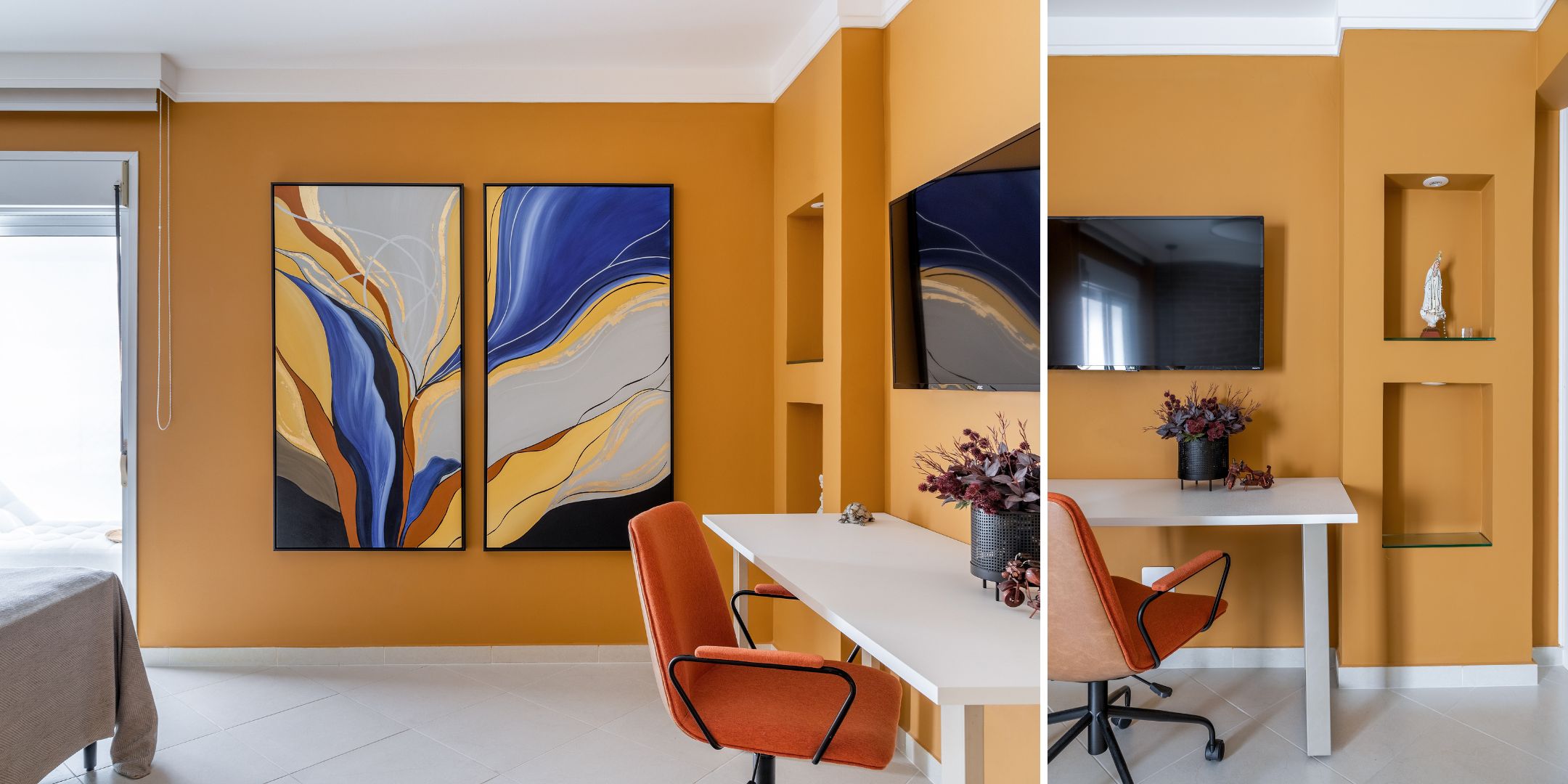 Paredes coloridas transformam ambientes e valorizam a arquitetura