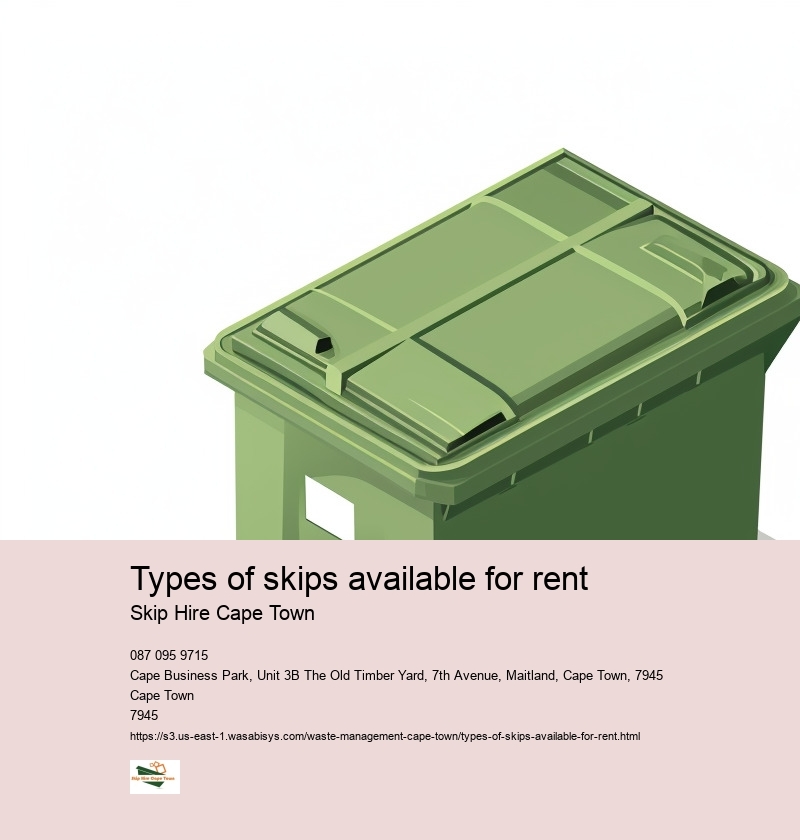 Types of skips available for rent
