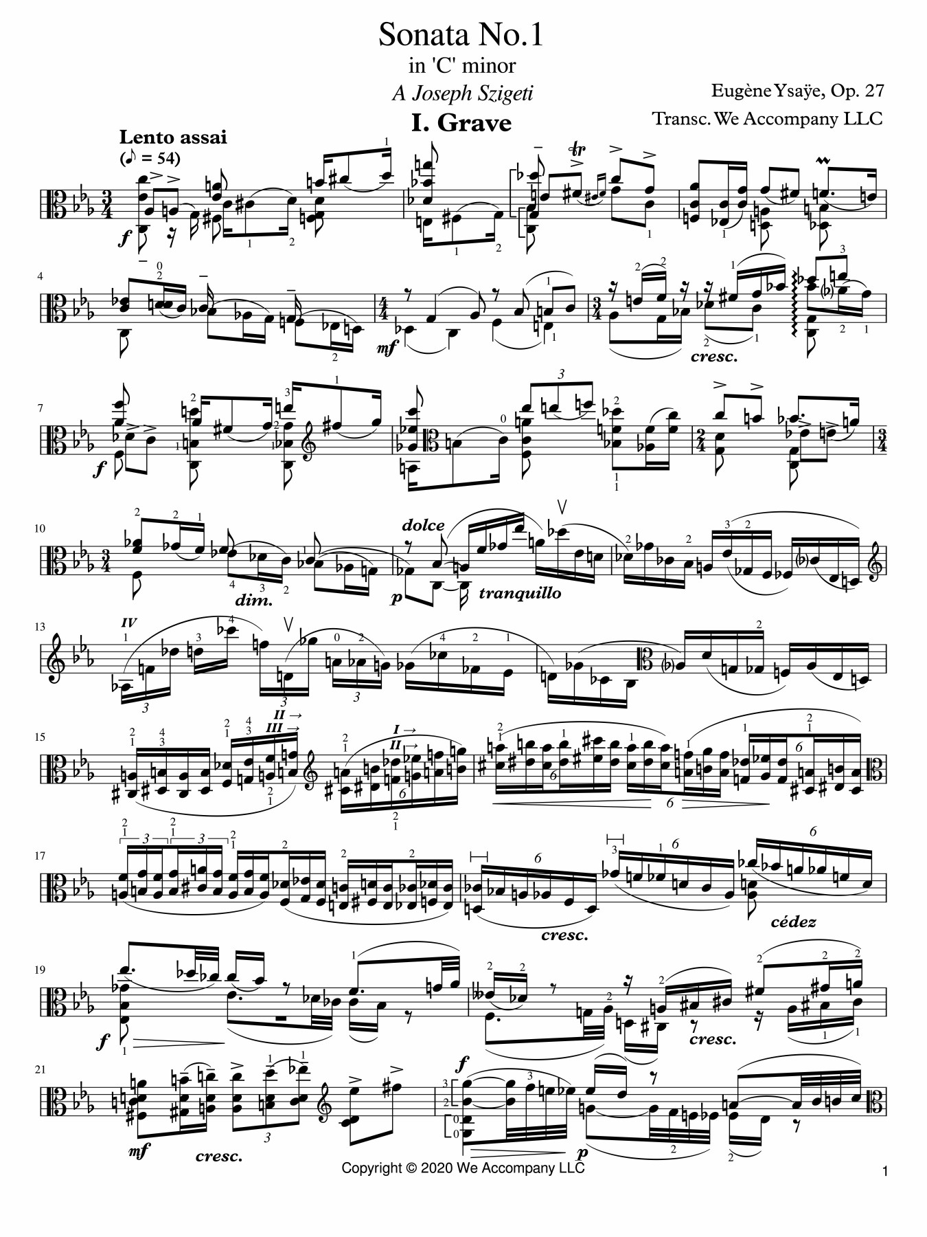 6 Sonatas for Solo Viola Op.27-page-1-preview