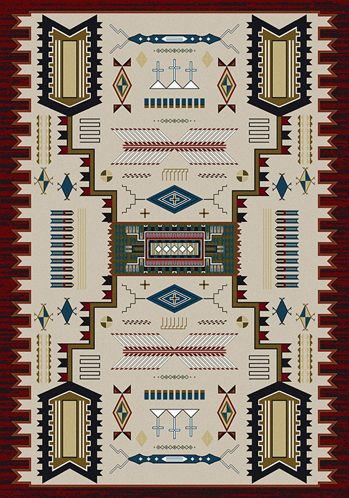 Western Style Round Rugs