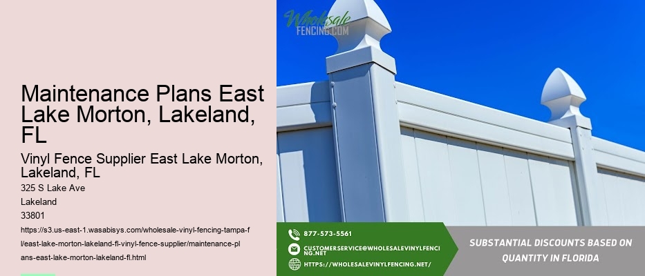 Maintenance Plans East Lake Morton, Lakeland, FL