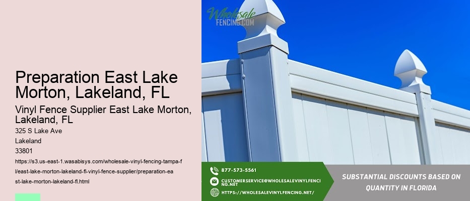 Preparation East Lake Morton, Lakeland, FL