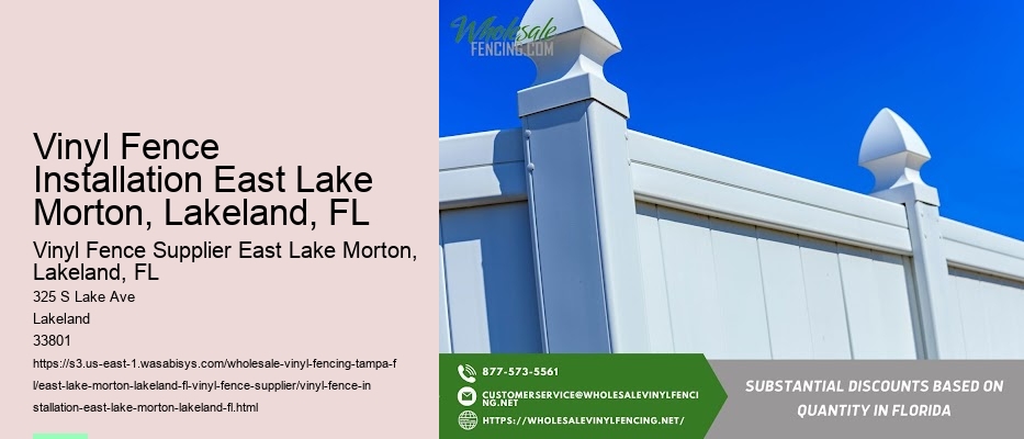 Vinyl Fence Installation East Lake Morton, Lakeland, FL